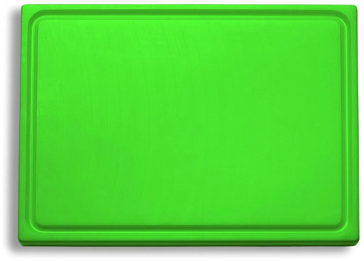 Snijplank met sapgoot 325 x 265 x 18 mm van F. Dick in Groen – productfoto