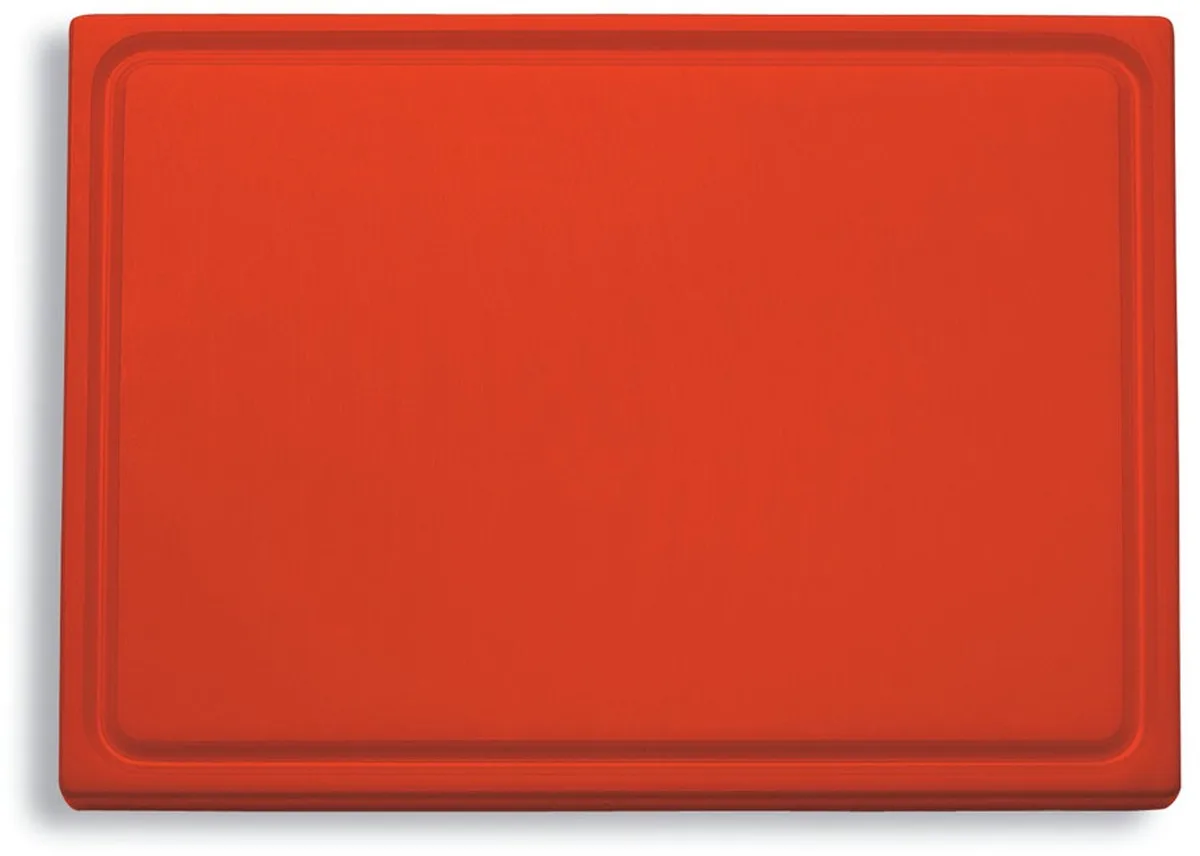 Snijplank met sapgoot, 530 x 325 x 18 mm fra F. Dick i Rød – produktbillede