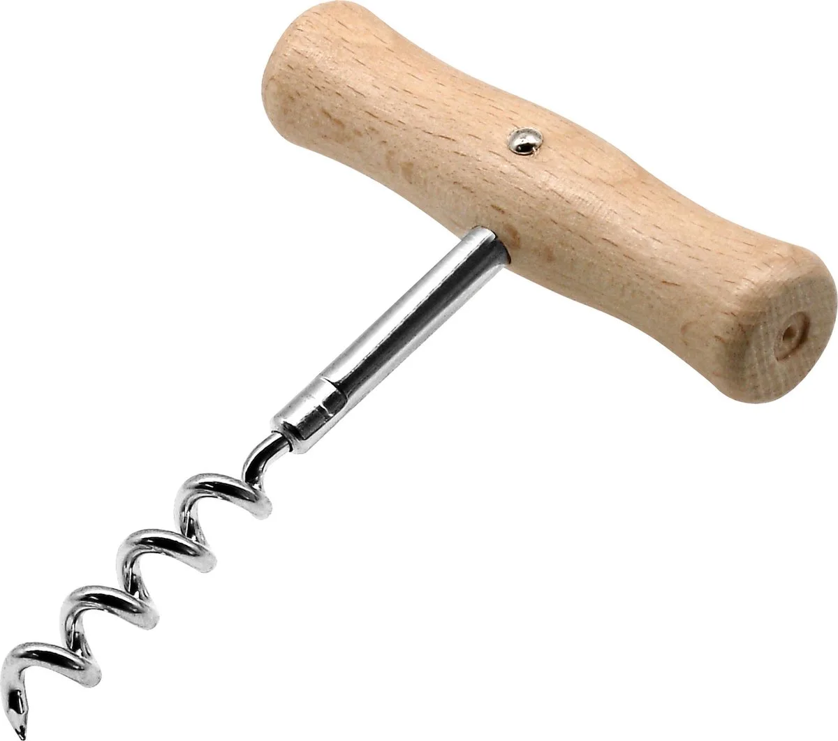 Basic Kurkentrekker 10.5 cm Hout/Chroom van Fackelmann in Blauw – productfoto