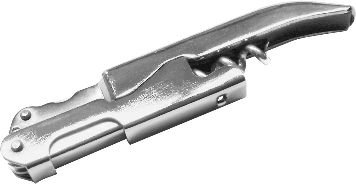 Basic Kurkentrekker 12 cm RVS van Fackelmann in Zilver – productfoto