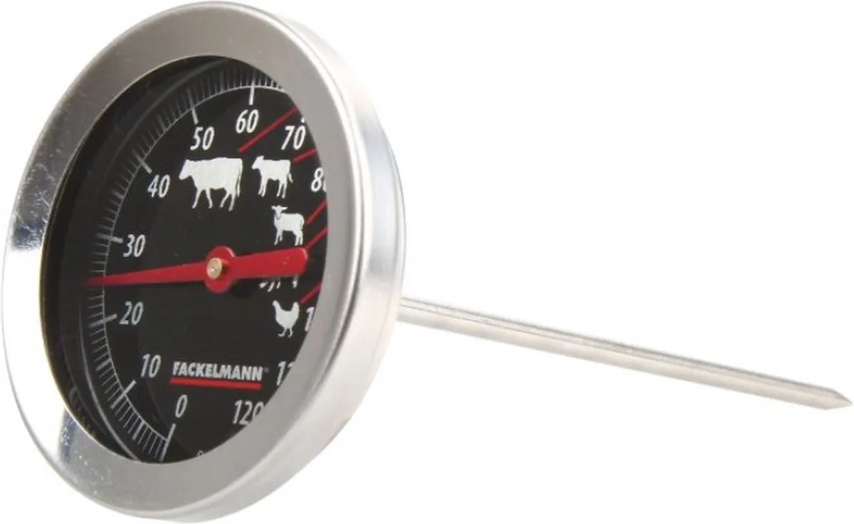 BBQ food&more braadthermometer tot 120°c van Fackelmann in Zwart – productfoto