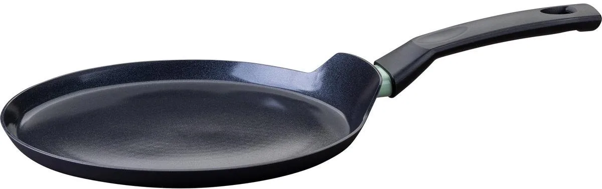 Crêpière 26 cm aluminium revêtement céramique antiadhésif sans PFAS Fackelmann Brandao Pannenkoekenpan 26 cm aluminium met keramische antiaanbaklaag zonder PFAS Fackelmann Brandao van Fackelmann in Groen, Zwart – productfoto
