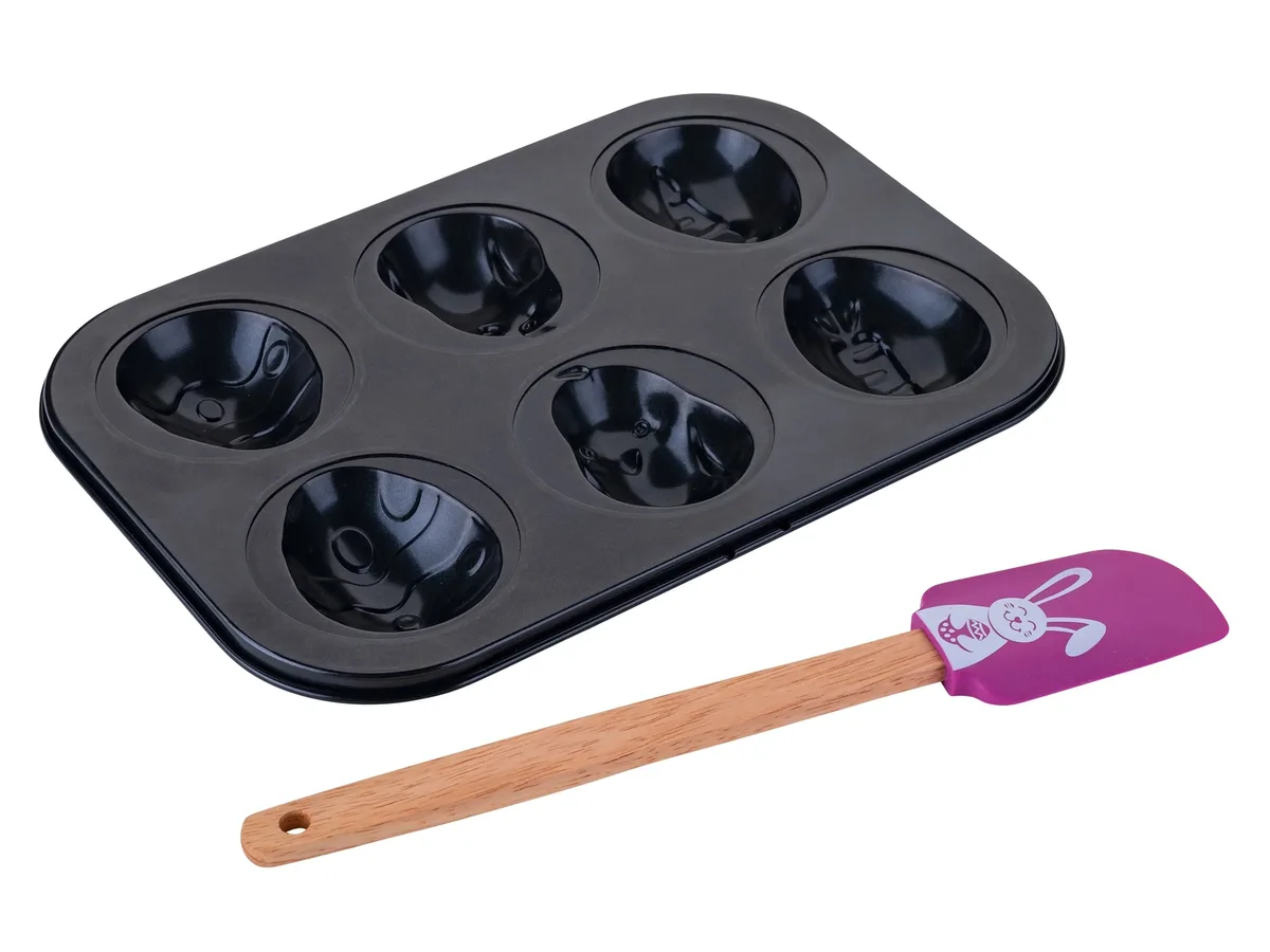 FACKELMANN 6er Muffinform mit Teigschaber de Fackelmann – photo produit