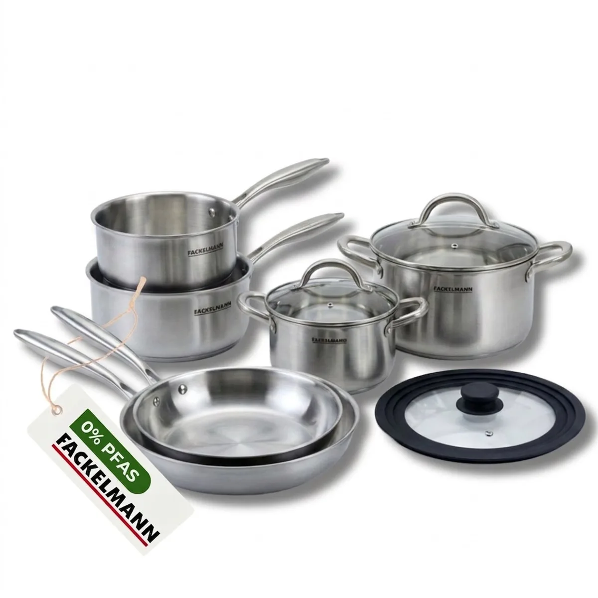 Faitout 24 cm in roestvrij staal 18/10 Triply Fackelmann Vita3 by Fackelmann in Grey – product photo