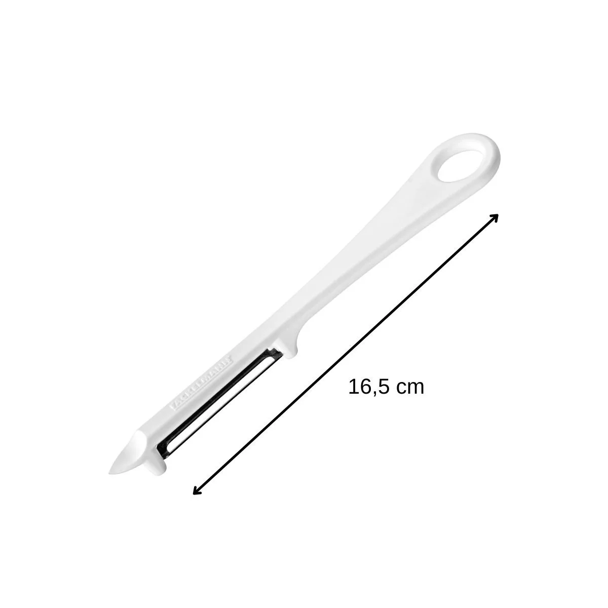 Groenteschiller voor links- en rechtshandigen 16,5 cm Fackelmann by Fackelmann in White, Black – product photo
