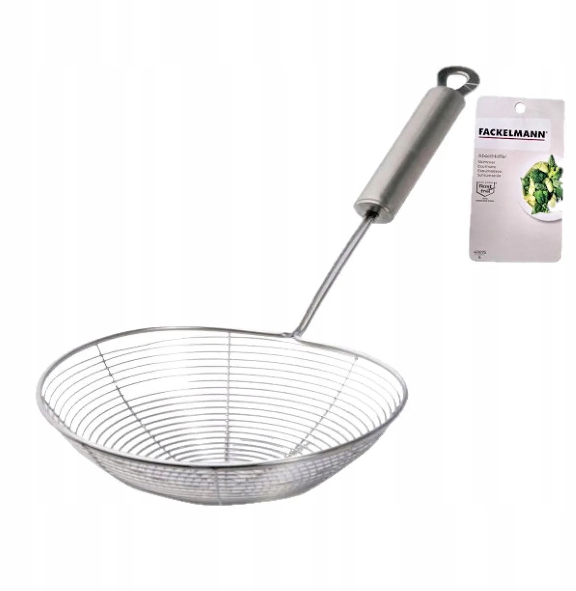 Grote RVS Schuimspaan 16cm - Ideaal voor Pasta, Pierogi & Meer van Fackelmann – productfoto