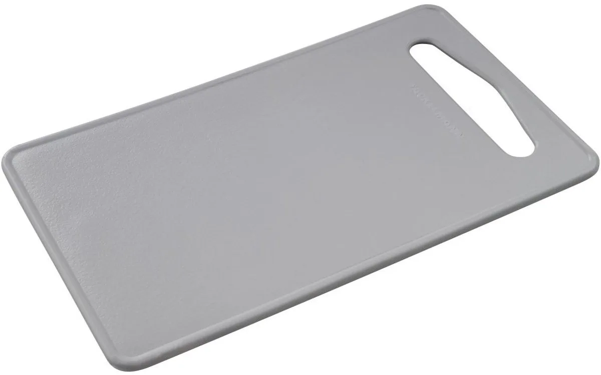 Kleine snijplank van bioplastic 24 x 14 cm Fackelmann Nature van Fackelmann in Grijs – productfoto