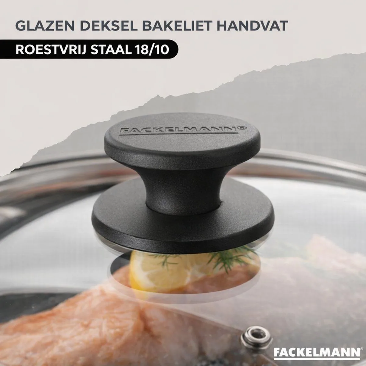 Koekenpan 24 cm zonder PFAS Elo Alucast de Fackelmann en Noir – photo produit
