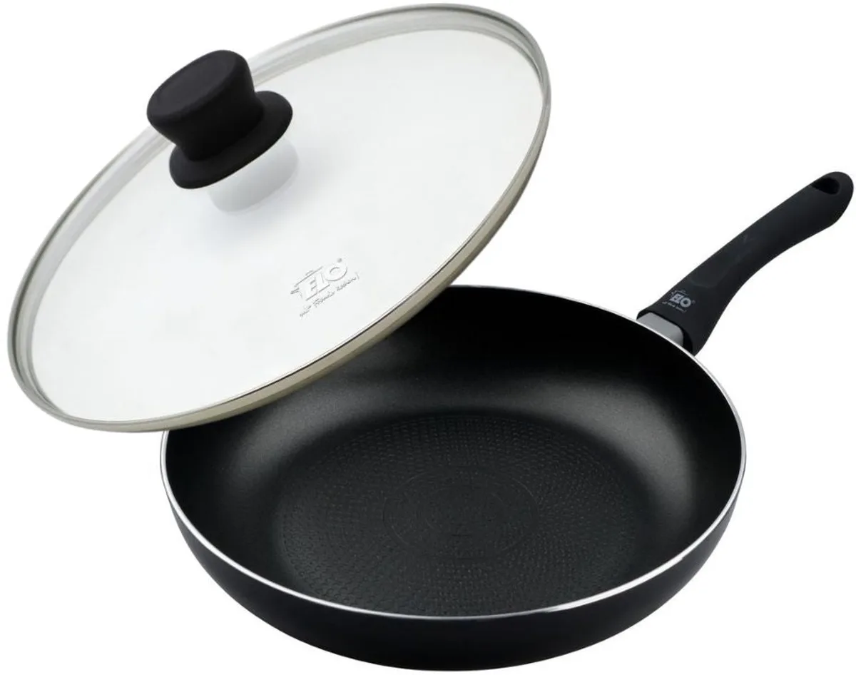 Koekenpan 28 cm met glazen deksel Elo Smart Life de Fackelmann en Noir – photo produit