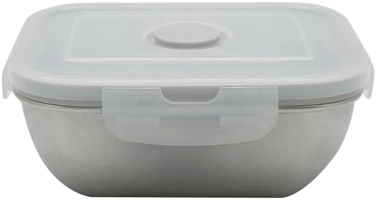Lunchbox 400 ml magnetronbestendig met deksel Fackelmann de Fackelmann en Roestvrij staal – photo produit