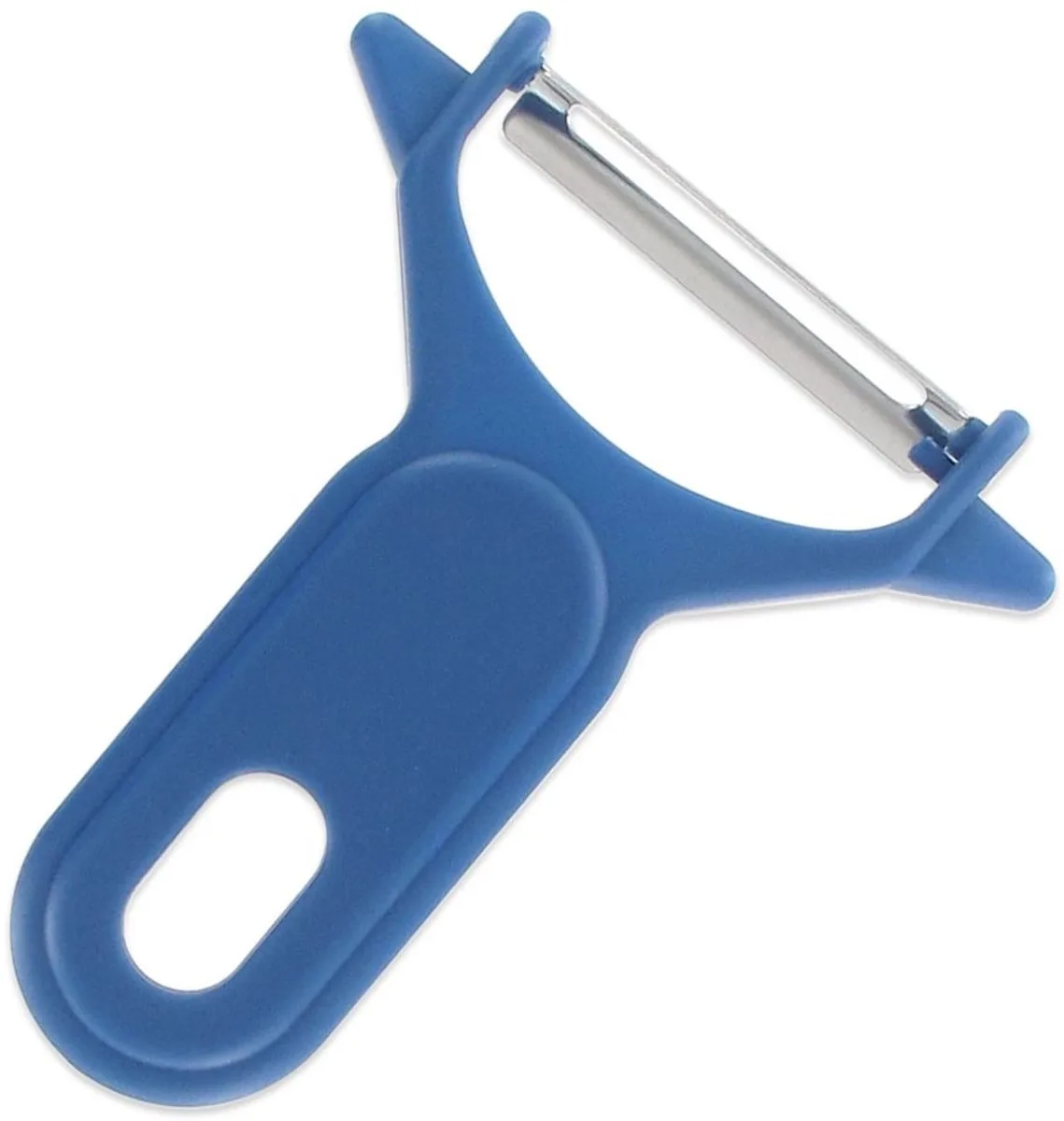 Mini groenteschiller groenteschraper 10 cm Fackelmann Elemental van Fackelmann in Blauw, Grijs – productfoto