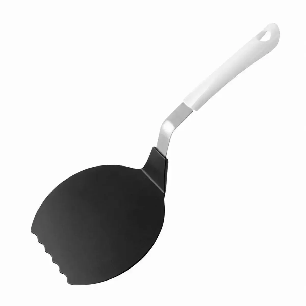 Nylon Spatel voor Pannenkoeken, Omeletten & Eieren - Krasvrij, 35cm de Fackelmann en Noir – photo produit