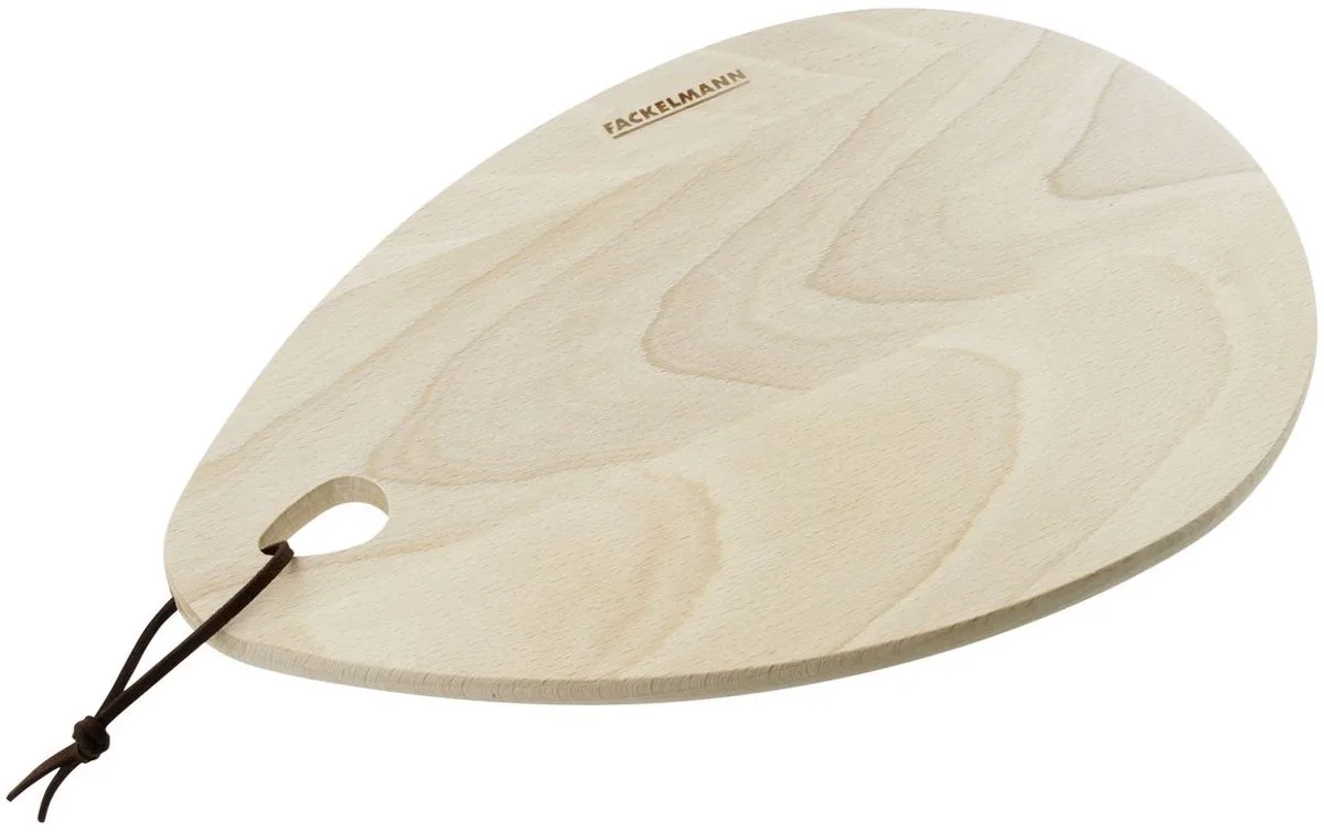 Ovale snijplank van FSC-hout 19 x 28 cm Fackelmann Nature by Fackelmann in Bruin hout – product photo