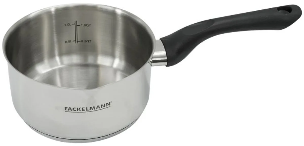 Roestvrijstalen steelpan 16 cm Fackelmann Geneva de Fackelmann en Noir, Gris – photo produit