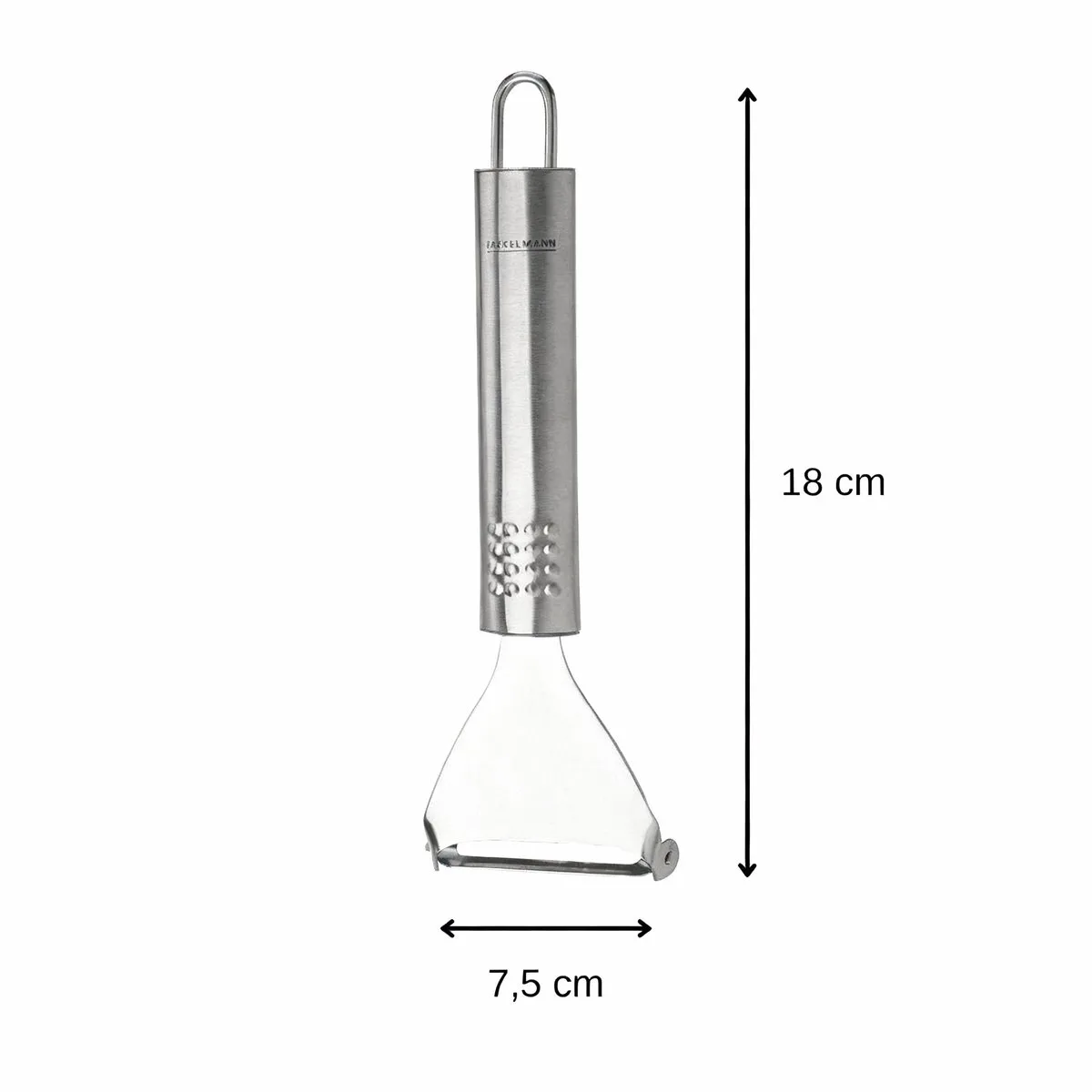 RVS groenteschiller 18 cm Fackelmann Ovaal fra Fackelmann i Grå – produktbillede