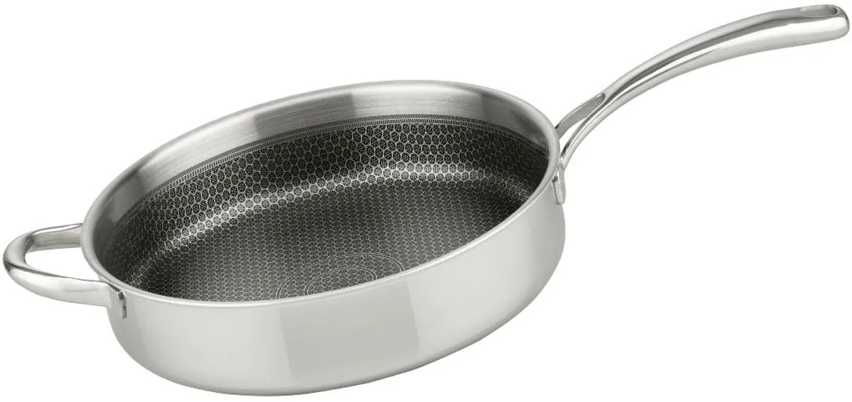 Sauteerpan 28 cm in 18/10 Elo Relief Evolution de Fackelmann en Roestvrij staal – photo produit