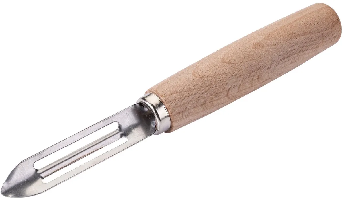 Schilmes type dunschiller 15 cm Fackelmann Nature van Fackelmann in Bruin hout, Roestvrij staal – productfoto