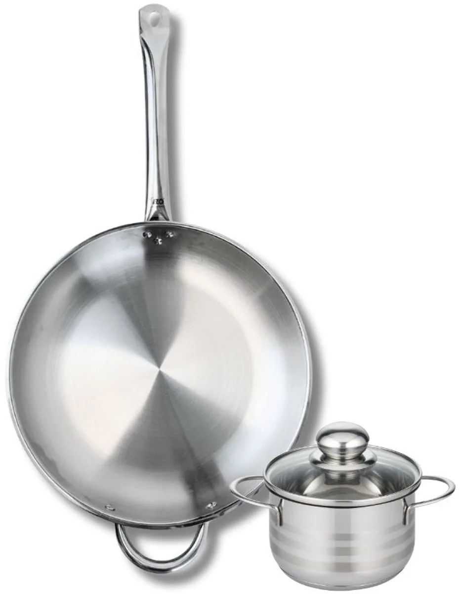 Set van 1 Koekenpan 32 cm en 1 braadpan 14 cm Elo Profi Brillant by Fackelmann in Grey – product photo