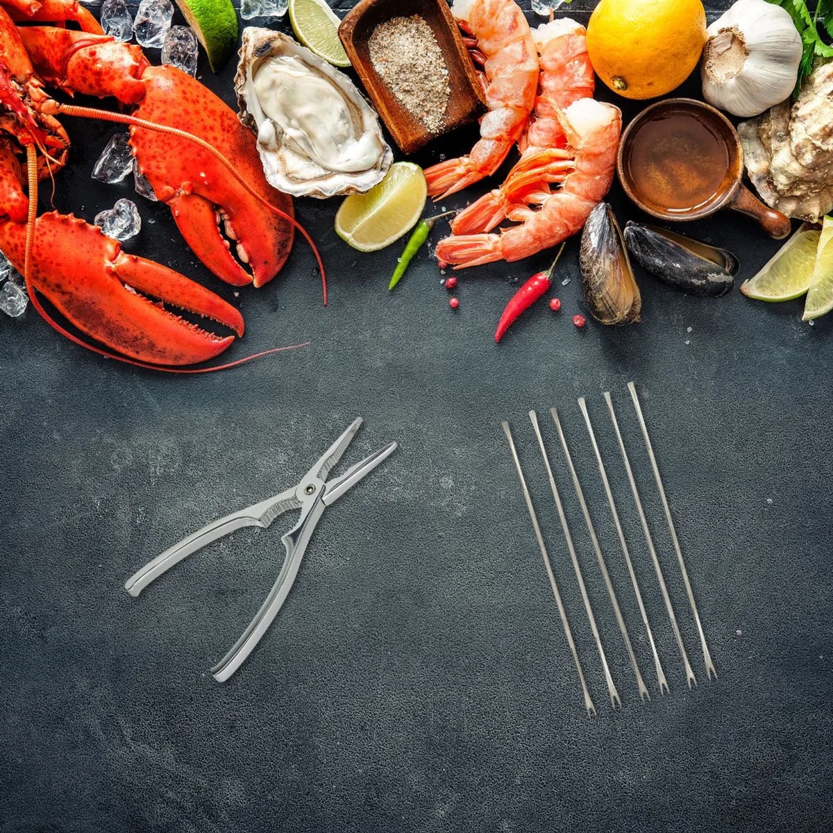 Set van 2 keukengerei voor krabben en kreeften Fackelmann Culinaire Specialiteiten de Fackelmann en Roestvrij staal – photo produit