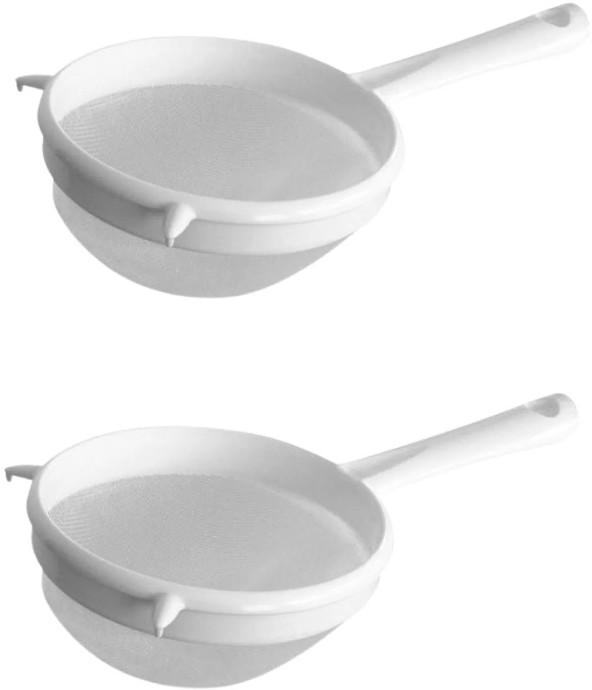 Set van 2 kunststof vergieten 17 cm diameter Fackelmann Arcadalina fra Fackelmann i Hvid – produktbillede