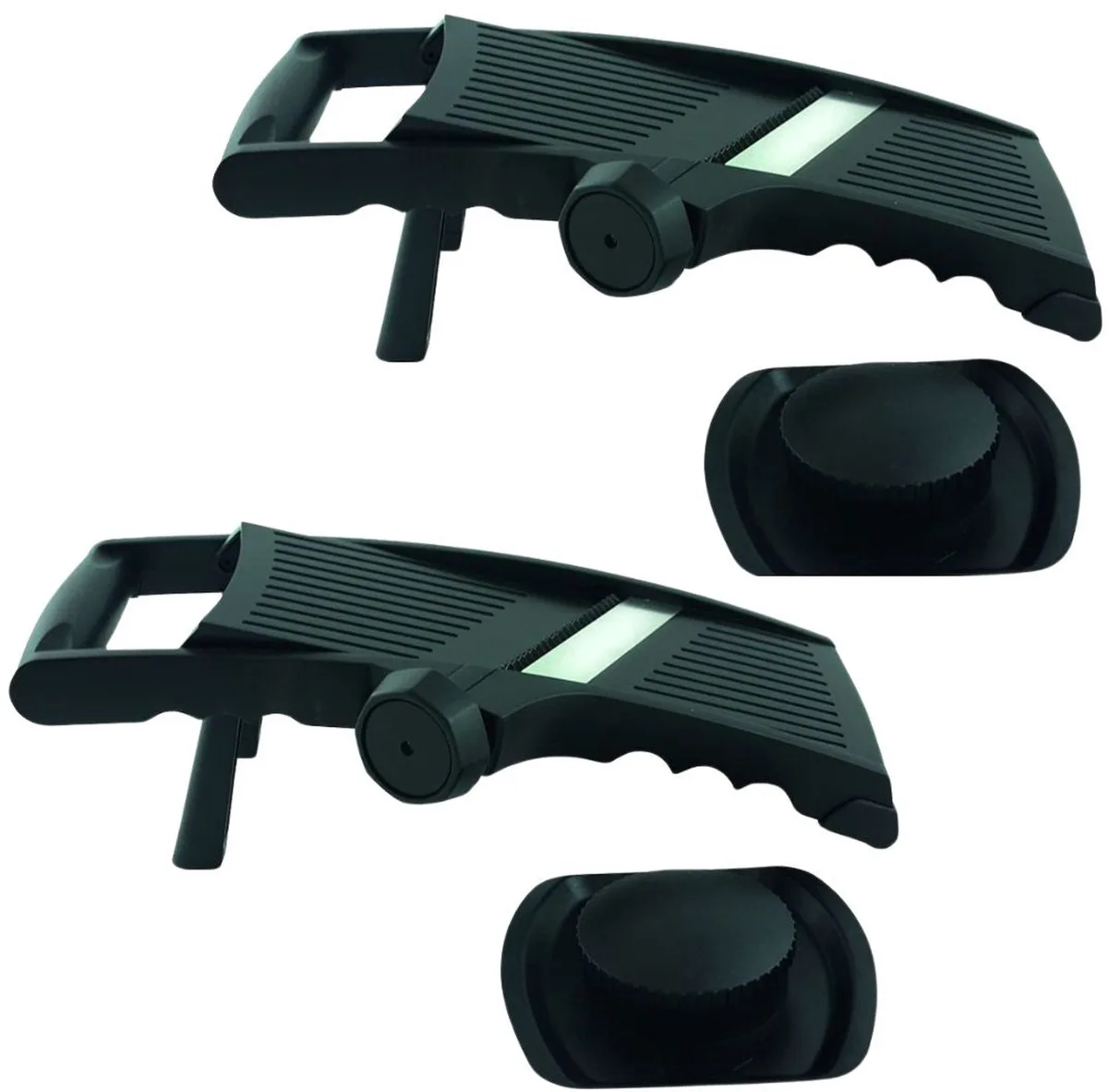 Set van 2 professionele mandolines om te snijden en te raspen Fackelmann Handmade Tradition de Fackelmann en Noir, Inox – photo produit