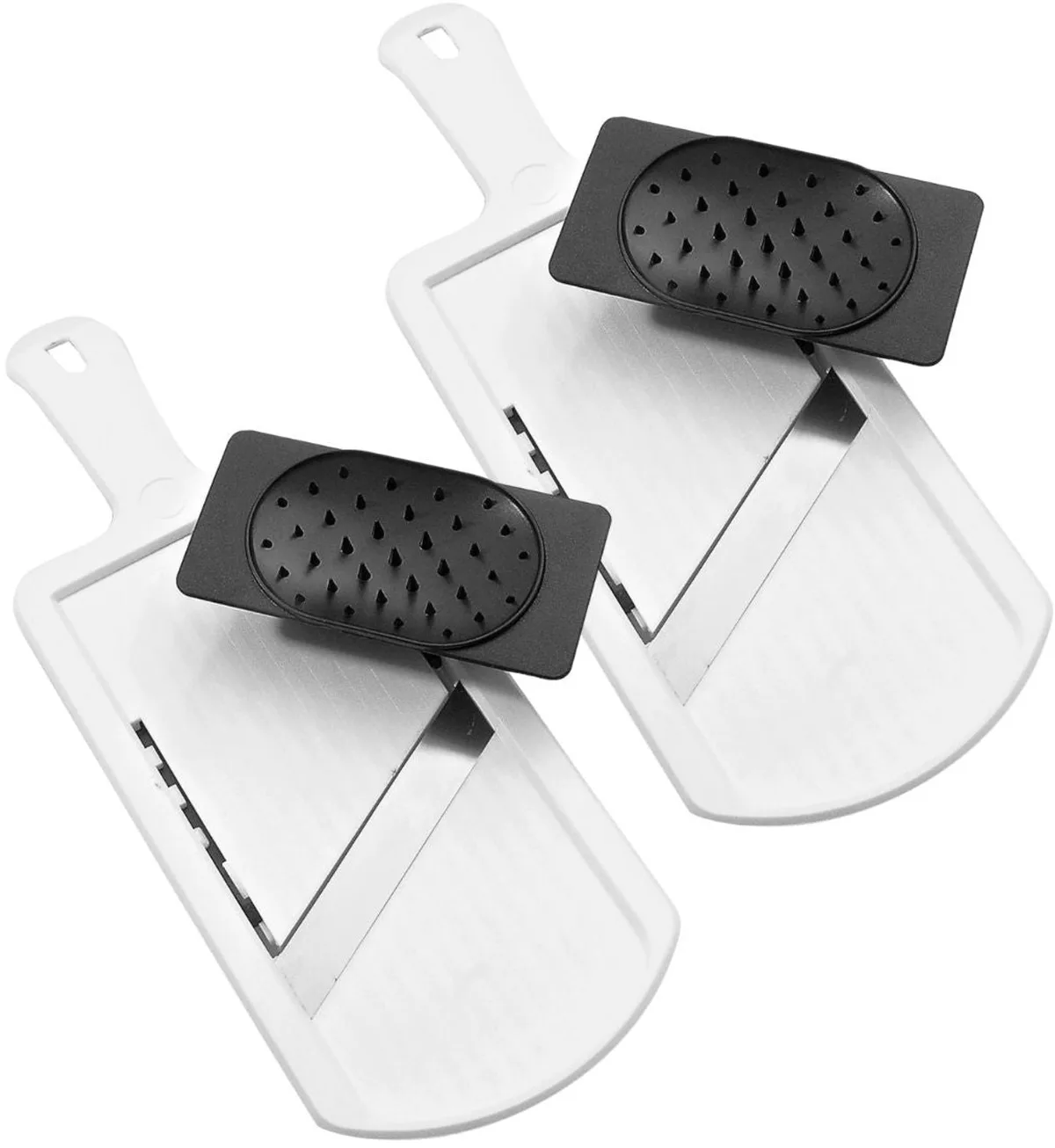 Set van 2 professionele mandolines verstelbaar tot 6 mm Fackelmann Handmade Tradition de Fackelmann en Blanc – photo produit