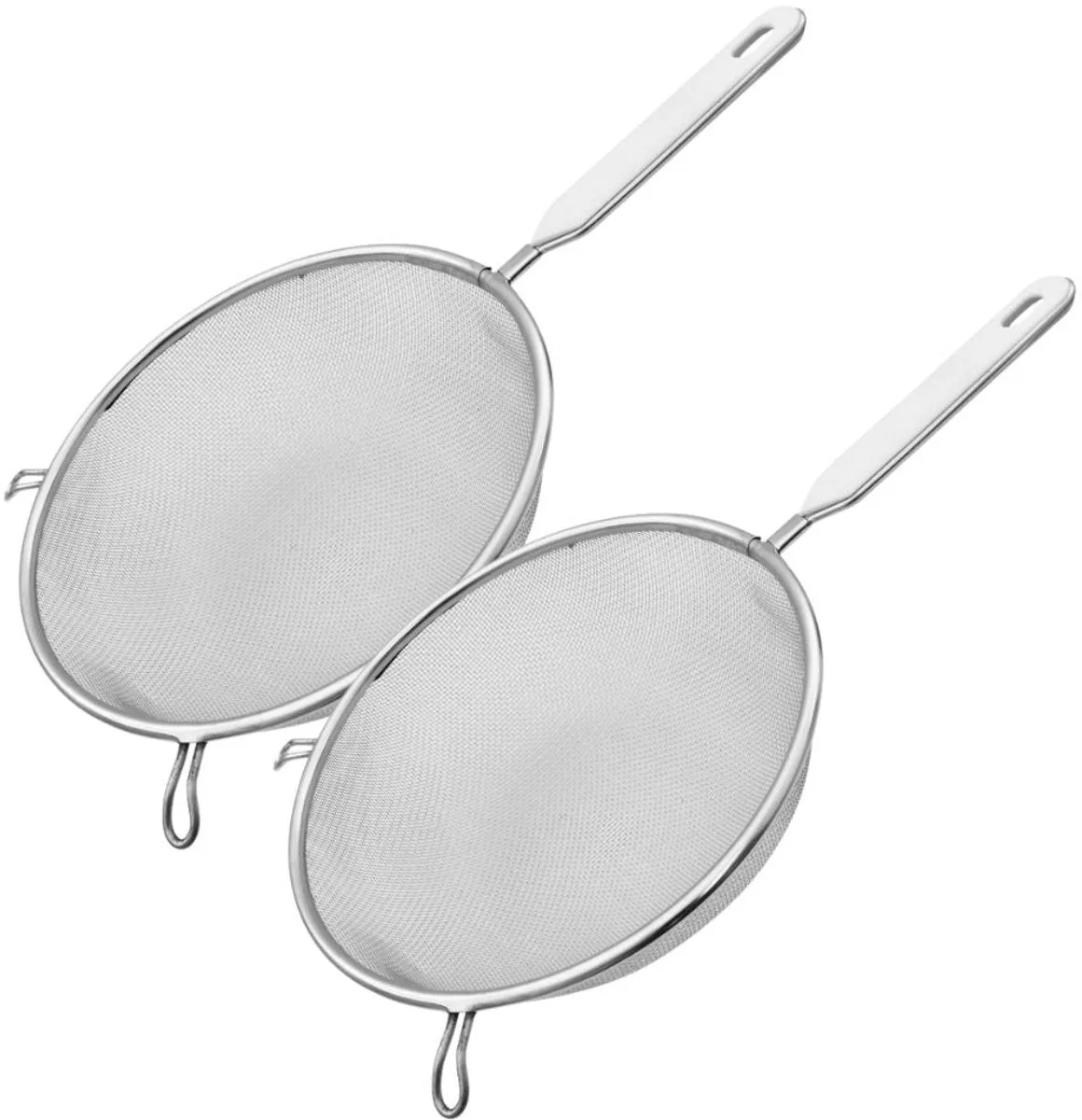 Set van 2 RVS vergieten met steel diameter 20 cm Fackelmann Basic by Fackelmann in Grey – product photo