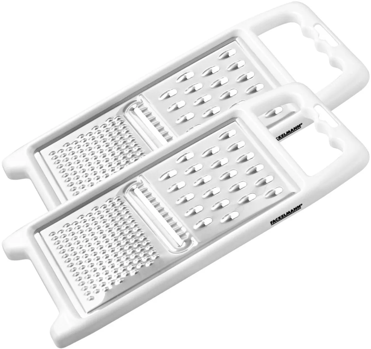 Set van 2 universele rechthoekige rasp 26 cm Fackelmann Handmade Tradition de Fackelmann en Roestvrij staal, Blanc – photo produit