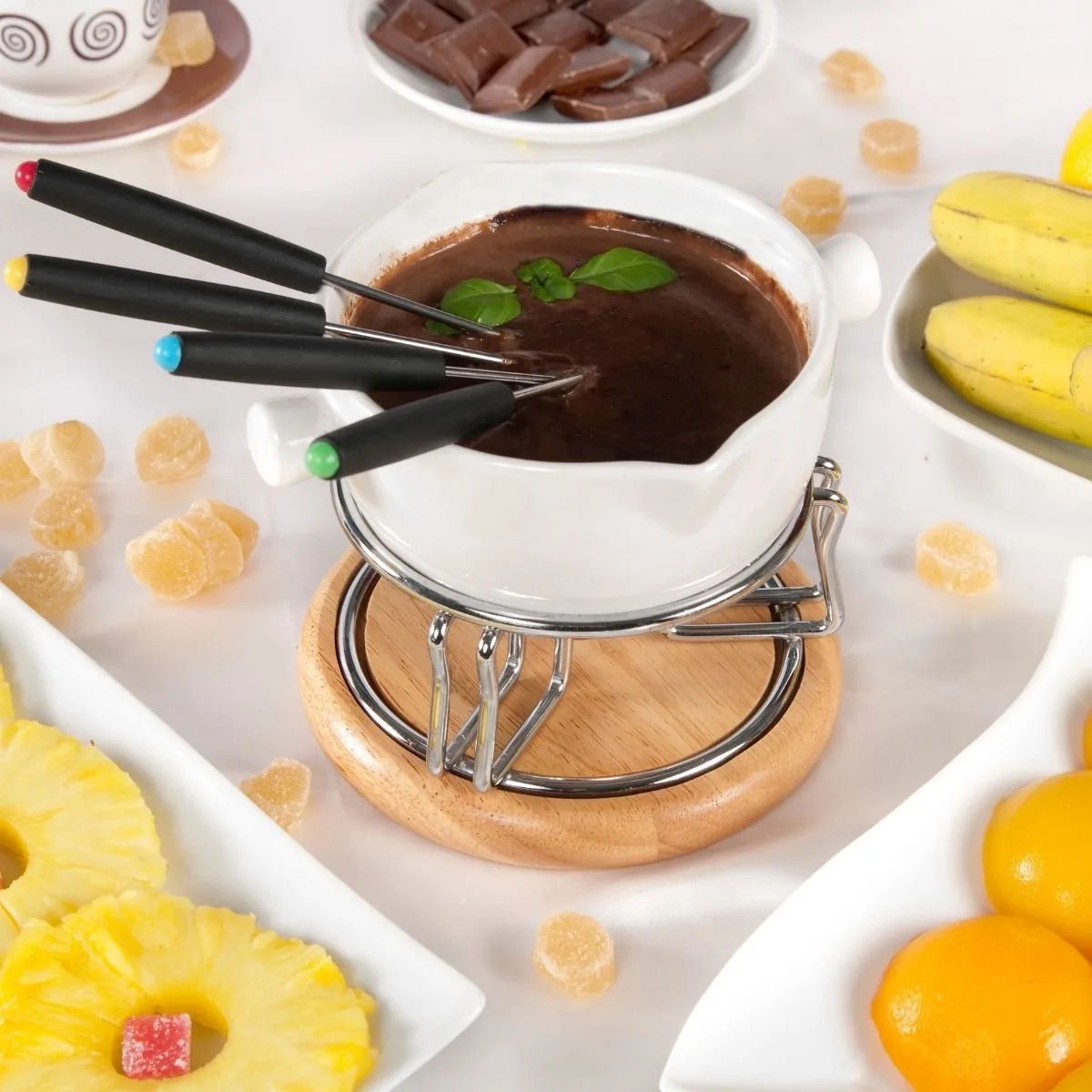 Set van 6 vorken voor Savooise fondue Fackelmann von Fackelmann in Grau – Produktfoto