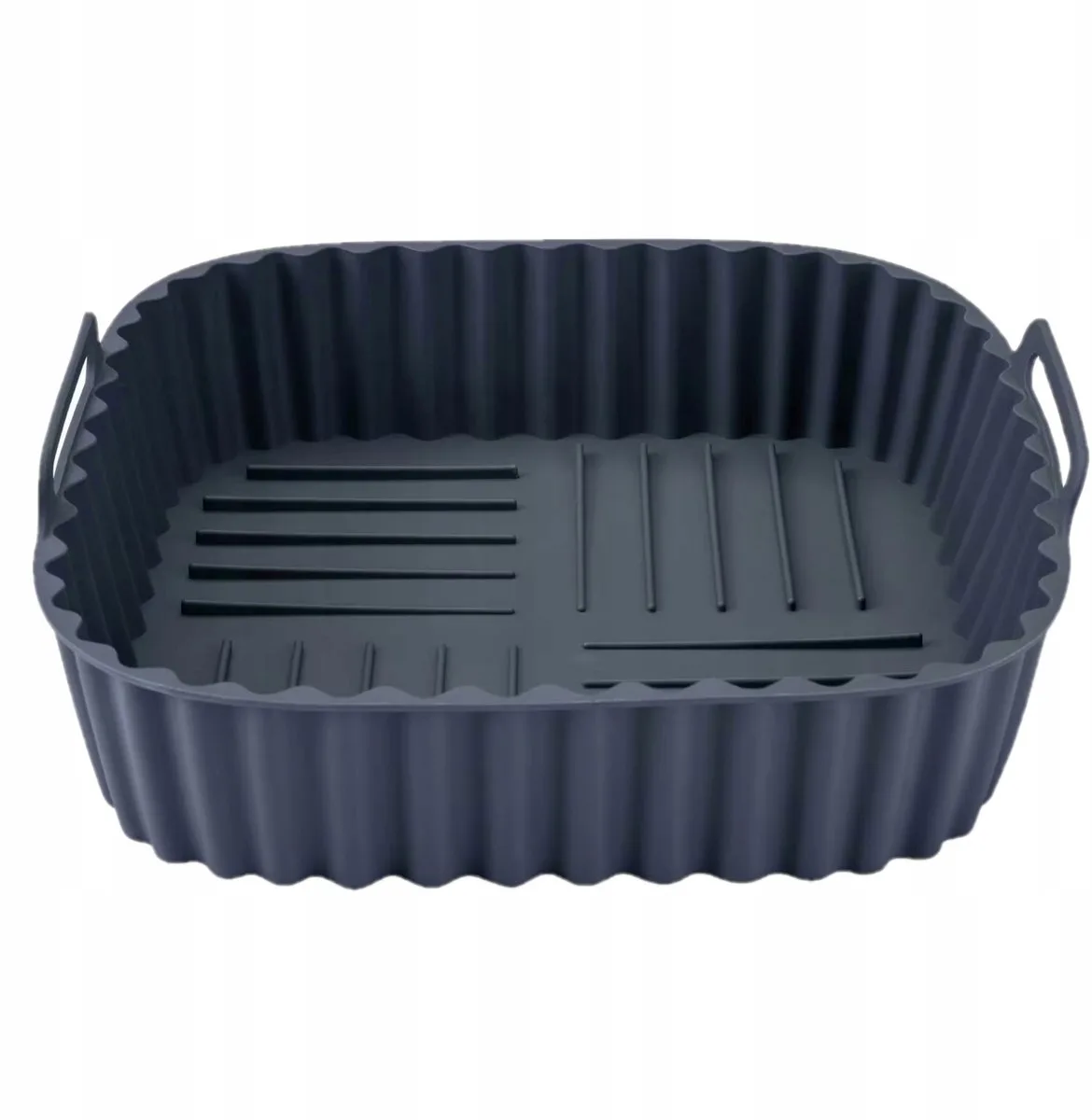 Siliconen Airfryer Inzetstuk Vierkant 19x19 cm van Fackelmann in Grijs – productfoto