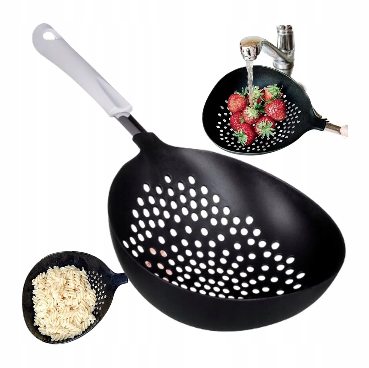 Vergiet/Lepel voor Pasta, Fruit - Nylon/RVS von Fackelmann – Produktfoto