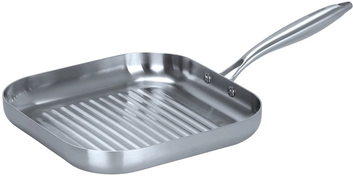 VITA 3 Grillpan 28 cm - Inductie Geschikt by Fackelmann in Roestvrij Staal – product photo