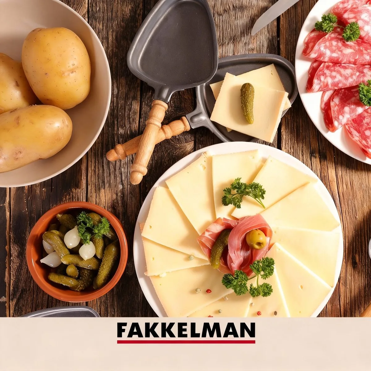 Vork met 3 tanden voor aardappelen 14 cm Fackelmann Basic by Fackelmann in Black – product photo