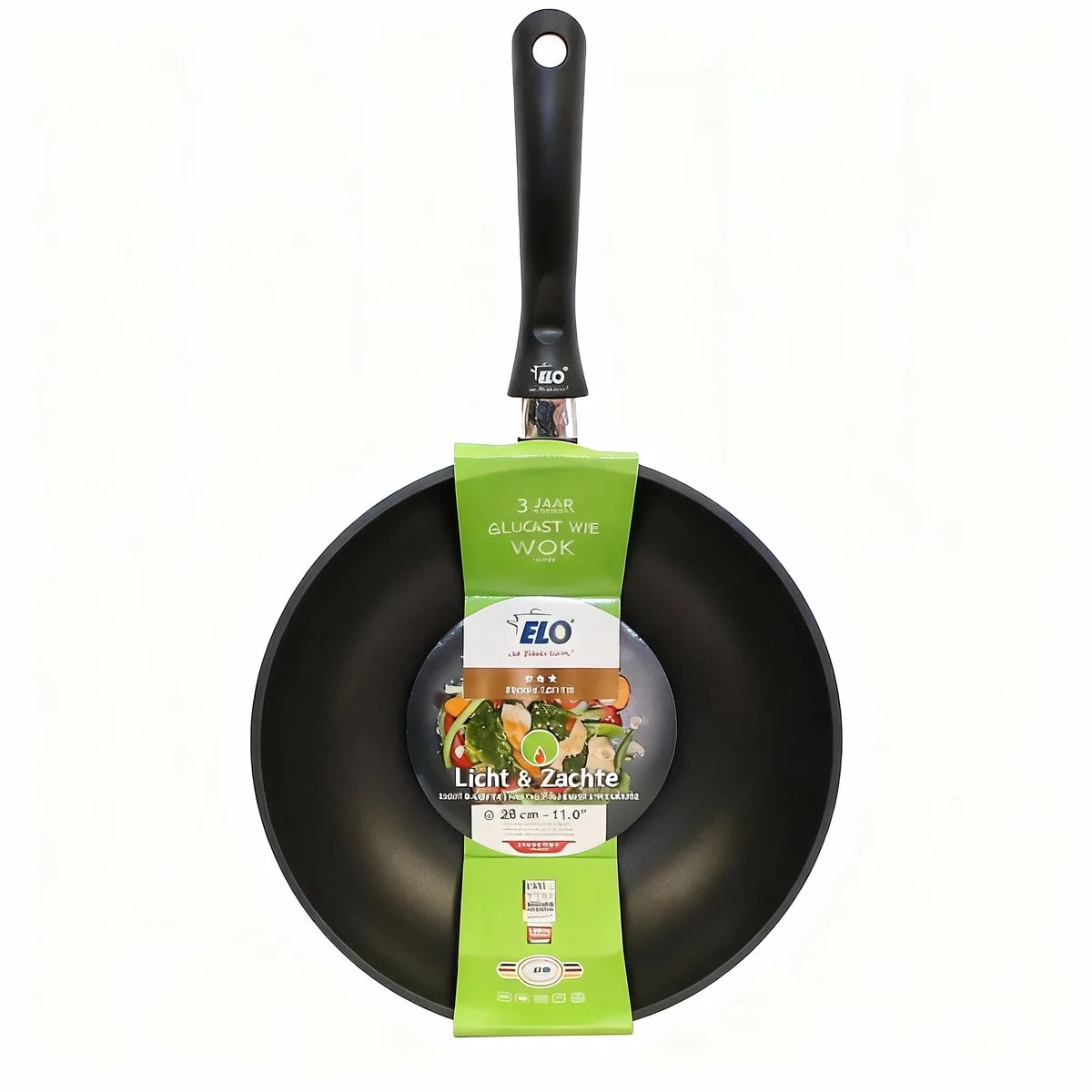 Wok 28 cm Elo Alucast van Fackelmann in Zwart – productfoto
