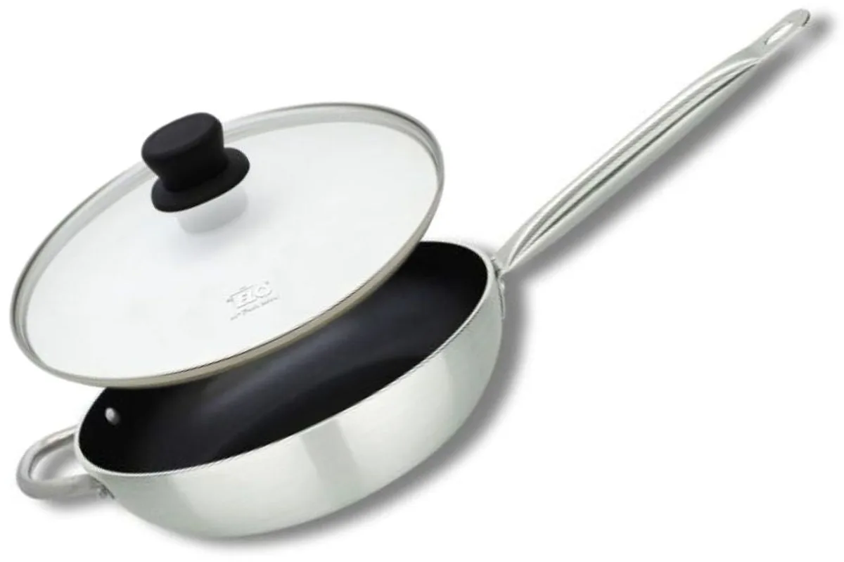 Wokpan 28 cm met keramische coating zonder PFAS en deksel Elo by Fackelmann in Grey – product photo
