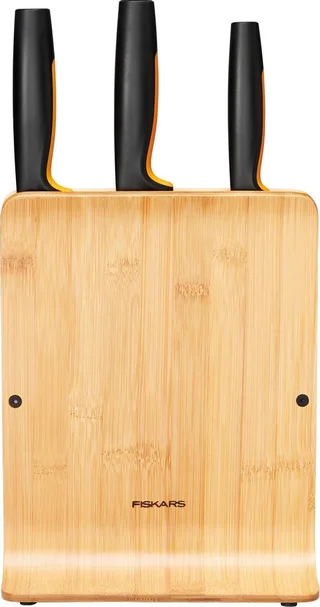 FF Knife block bamboo 3 knives - Messenblok by Fiskars in Donker bamboe – product photo 1 of 5