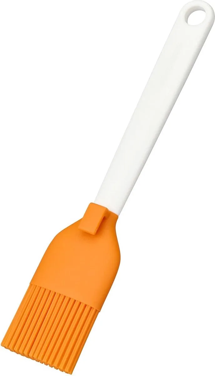 Functional Form Bakkwast - Kunstof/Siliconen kwast - 19 cm från Fiskars i Vit, Orange – produktbild