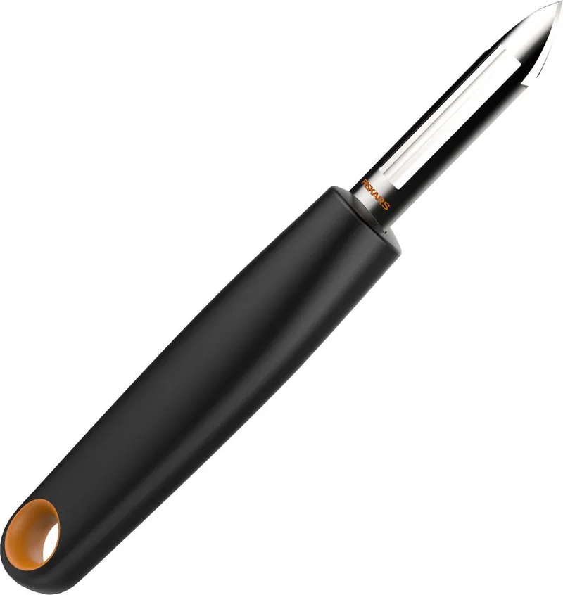 Functional Form Dunschiller /Schilmes - Vast Lemmet - Roestvrij Staal - 18 cm by Fiskars in Black – product photo