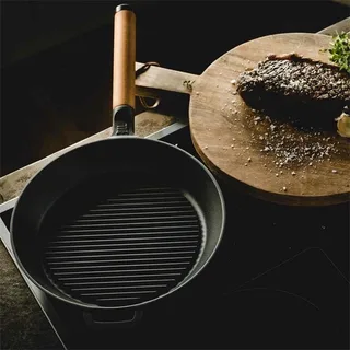 Norden Grillpan Gietijzer 26cm - Gietijzeren Grillpan - Thermium™ Anti-aanbaklaag by Fiskars in Black – product photo 1 of 3