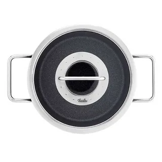 Adamant Kookpan - 18 cm – Aluminium Pan met Glasdeksel & Krasbestendige Antiaanbaklaag de Fissler en Noir – photo produit 4 sur 6