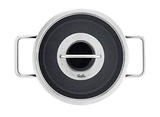 Adamant - Kookpan Laag met Glasdeksel - 24cm - Geschikt voor Alle Warmtebronnen Incl. Inductie! de Fissler en Noir – photo produit 2 sur 2