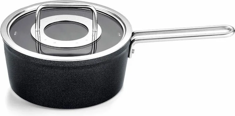 Adamant® - SCP Rond Steelpan met Glazen Deksel- Roestvrijstaal - 16 cm by Fissler in Anthracite – product photo 1 of 3
