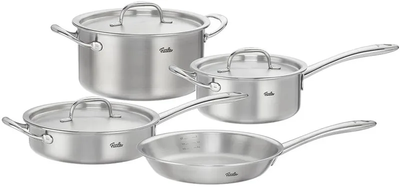M5 Pro-ply Pannenset 4-delig fra Fissler i Sølv – produktbillede