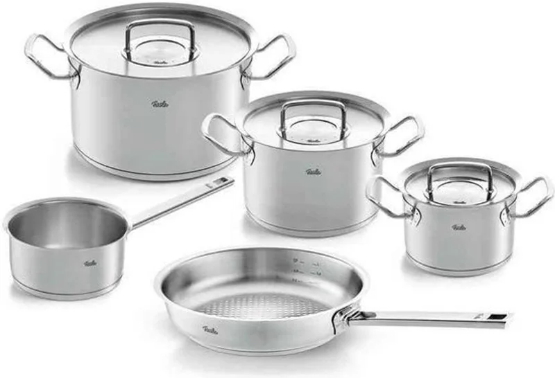 Original Profi Collection® - 5-delige Pannenset met Braadpan - RVS by Fissler in Silver – product photo 1 of 6