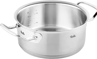 Original-Profi Collection - Lage Kookpan met RVS Deksel - Elke Warmtebron - 24cm - RVS by Fissler in Rvs – product photo 5 of 5