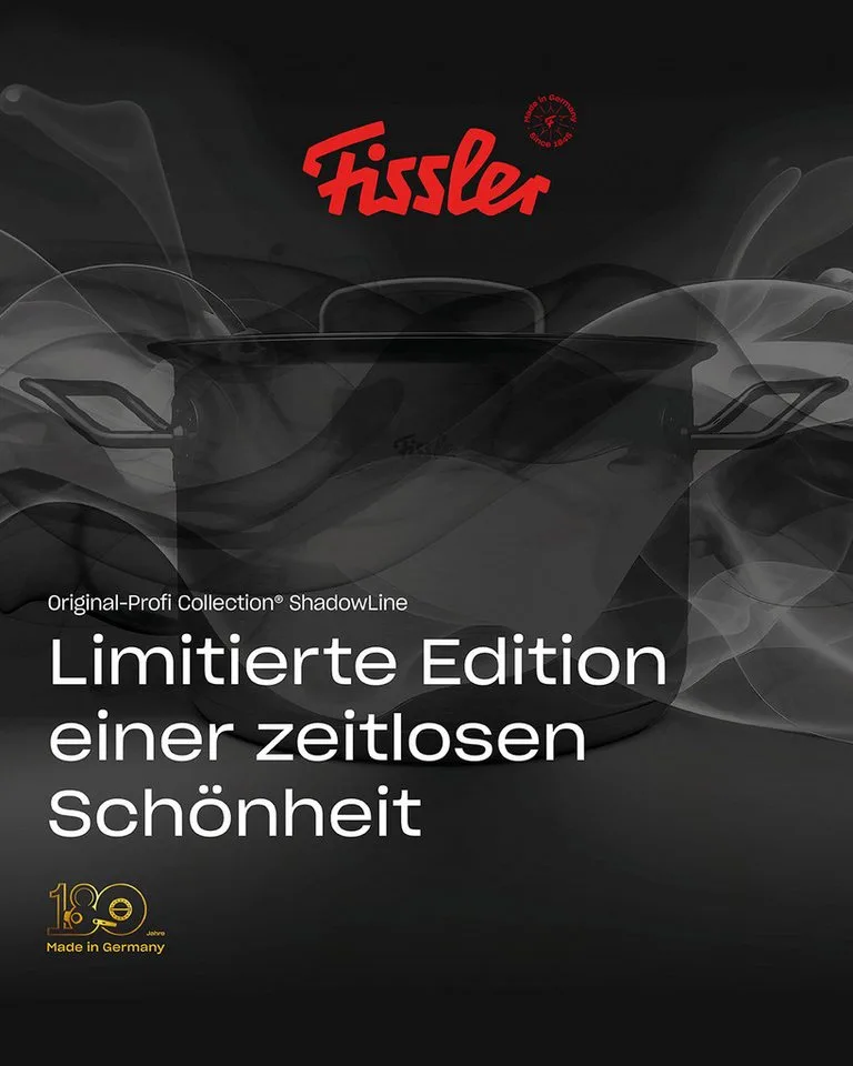 Original-Profi Collection® Shadow Line 5 delig set pannenset by Fissler in Black – product photo 2 of 5