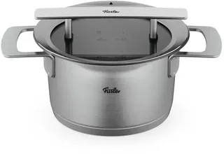 Phi Collection kookpan met Downdraft Glasdeksel 20 cm von Fissler in Silber – Produktfoto 1 von 3