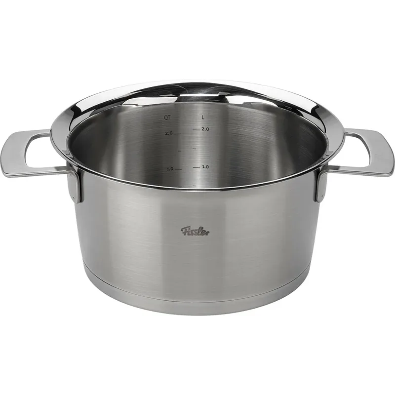 Phi Collection kookpan met Downdraft Glasdeksel 20 cm von Fissler in Silber – Produktfoto 2 von 3