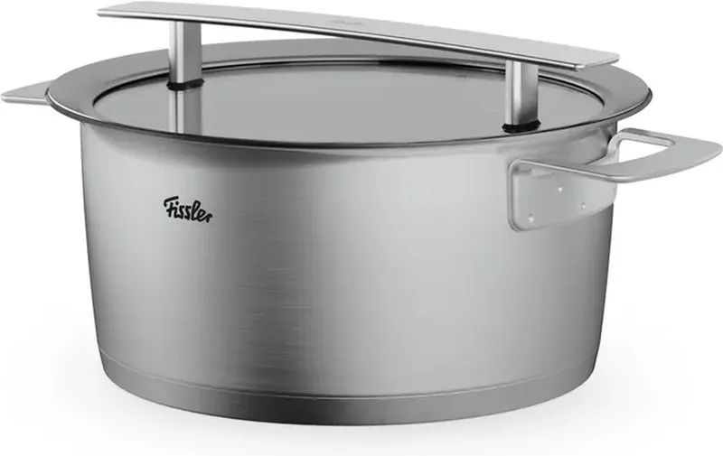 Phi Collection Kookpot met Glazen Deksel - 24 von Fissler in Silber – Produktfoto 1 von 3
