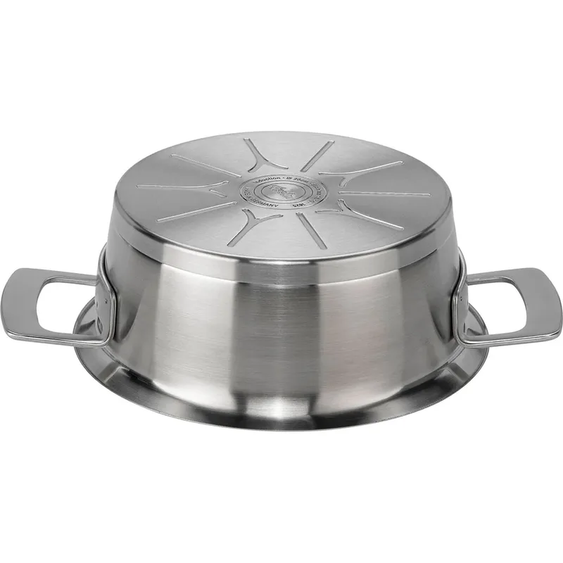 Phi Collection Lage Kookpan met Downdraft Glasdeksel 20 cm by Fissler in Silver – product photo 3 of 3